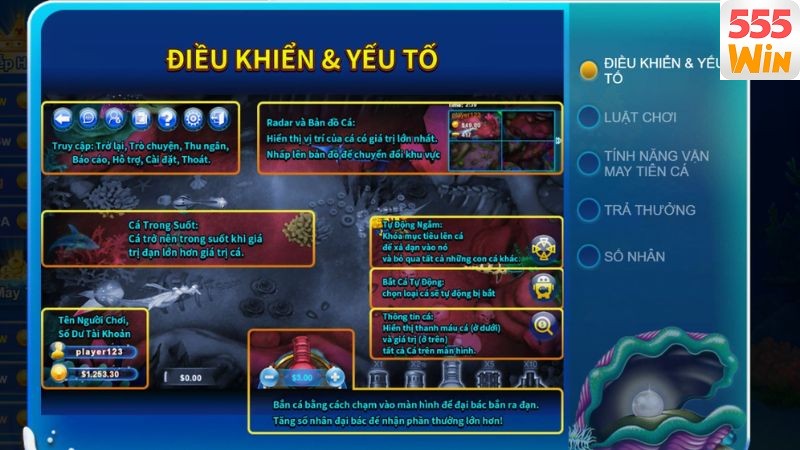 Những chức năng có sẵn trong game Bắn cá Fish Catch Những chức năng có sẵn trong game Bắn cá Fish Catch