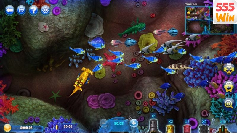 Game thủ nên tập trung bắn cá theo đàn để thu về lượng xu lớn Game thủ nên tập trung bắn cá theo đàn để thu về lượng xu lớn